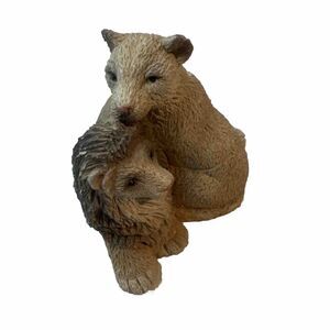 Stone Critter Littles Lion Lioness Couple Miniature Figurine